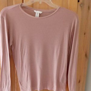 H&M Scoop Neck Top Color Tea Berry Size Large
